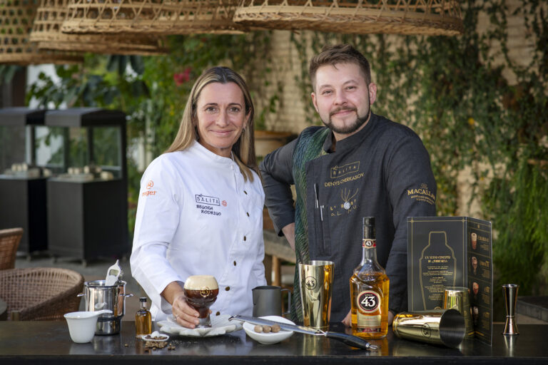 LA CHEF DE LA SALITA, BEGOÑA RODRIGO Y EL COCTELERO DENYS CHERKASOV PREPARAN UN CARAJILLO 43